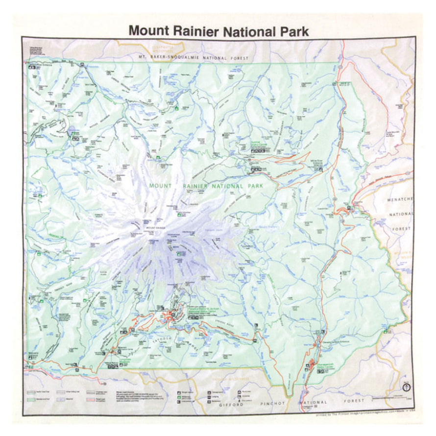 mount rainier map