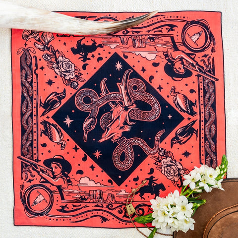 Rattle & Hiss 21" x 21" Bandana