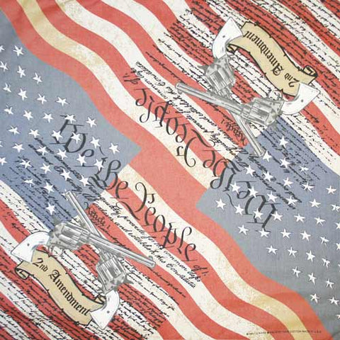 2nd Amendment 22" x 22" Patriotic Print Bandana
