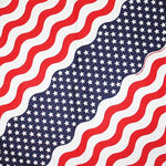 Stars & Stripes 22" x 22" Patriotic Print Bandana