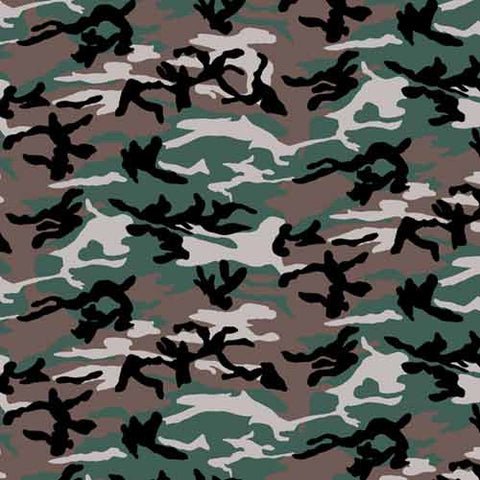 Woodland 22" x 22" Camouflage Print Bandana