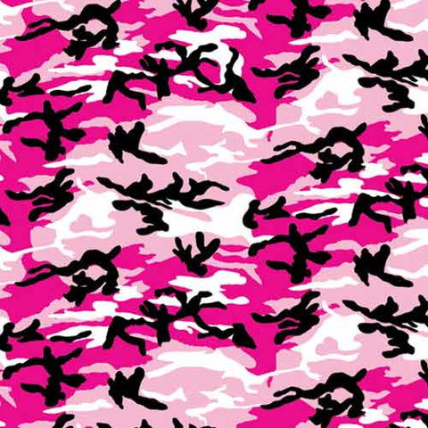 Pink 22" x 22" Camouflage Print Bandana