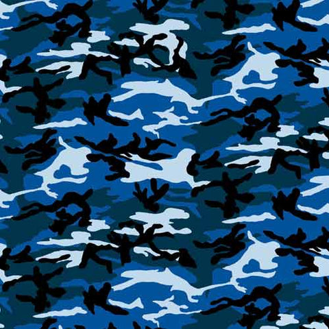 Sky Blue 22" x 22" Camouflage Print Bandana