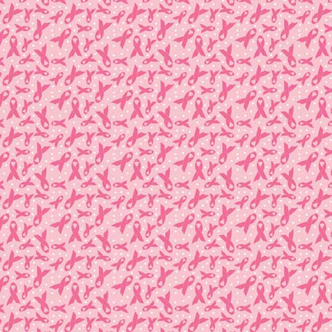 Bandanna Co Novelty, Pink Ribbon, 22" x 22"