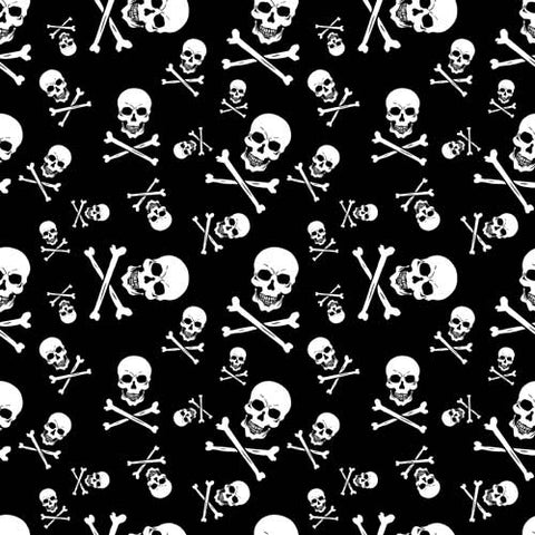 Skull and Crossbones 22" x 22" Novelty Print Bandana