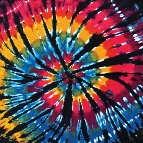 Bandanna Co Tie Dye, Dark Storm, 22" x 22"