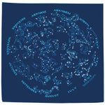 Navy Blue Stars 22" x 22" Constellation Bandana