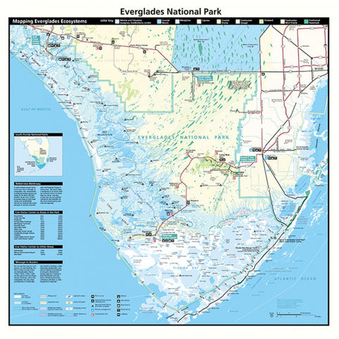 Everglades National Park 22" x 22" Map Bandana