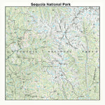 Sequoia National Park 22" x 22" Map Bandana